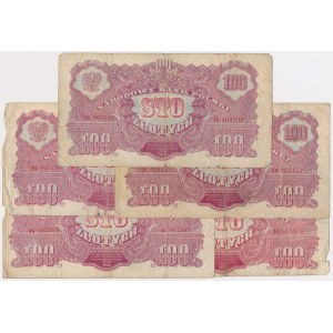 100 zł 1944 - zestaw (5szt)