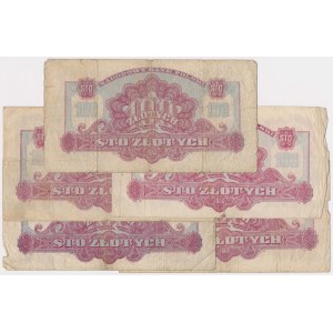 100 zł 1944 - zestaw (5szt)