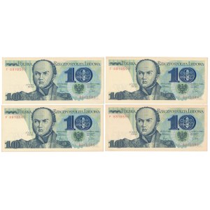 10 zł 1982- zestaw (4szt)