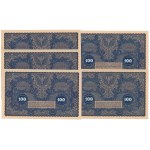 100 mkp 1919 - set (5pcs)