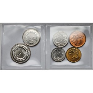 2-50 pennies and 1 zloty 1991 - set (6pcs)
