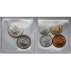 2-50 pennies and 1 zloty 1991 - set (6pcs)
