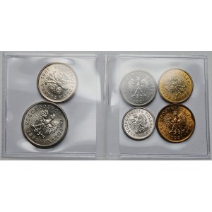 2-50 groszy i 1 złoty 1991 - zestaw (6szt)