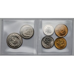 2-50 groszy i 1 złoty 1991 - zestaw (6szt)