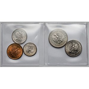 5-50 pennies and 1 zloty 1992 - set (5pcs)