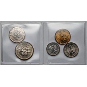 5-50 pennies and 1 zloty 1990 - set (5pcs)