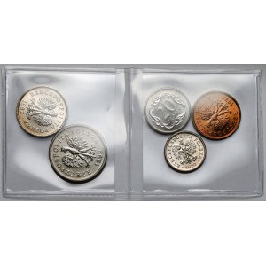 5-50 pennies and 1 zloty 1992 - set (5pcs)