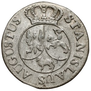 Poniatowski, 6 groszy 1794 - erster Typ des Schildes