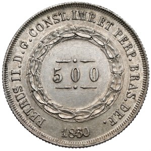 Brazil, 500 reis 1860