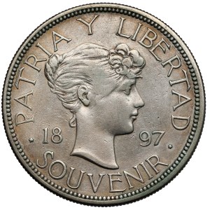 Cuba, Souvenir Peso 1897, Gorham - date near - rare