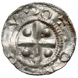 Saksonia, Otto III (983-1002), Denar typu OAP - Moguncja