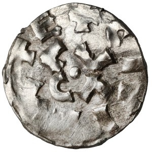 Włochy, Hugo I, Marquis of Lucca (950-961) Denar - b.rzadki