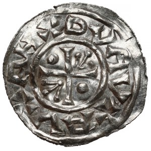 Čechy, Boleslav III (999-1002), denár, Praha