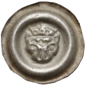 Silesia, Brakteat wide - crowned lion's head