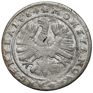 Silesia, Chrystian of Wallachia, 15 krajcars 1664, Brzeg