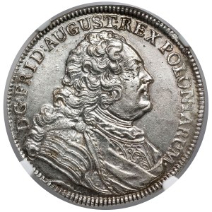 August III Sas, Gulden (2/3 thaler) 1740 FWóF, Dresden - RARE