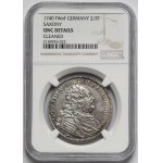 August III Sas, Gulden (2/3 thaler) 1740 FWóF, Dresden - RARE