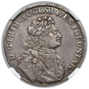 August II Mocny, 1/3 talara (1/2 coselguldena) 1706, Drezno - b.rzadki