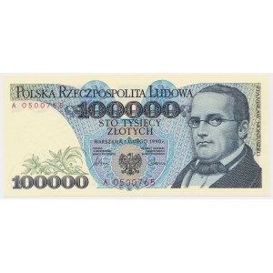 100.000 złotych 1990 - A