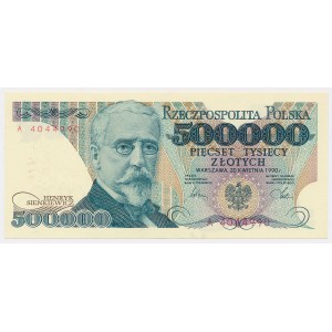 500,000 zloty 1990 - A