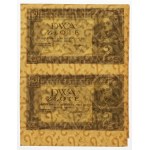 2 zloty 1936 - without series, numbering and subprint - uncut 2 pieces