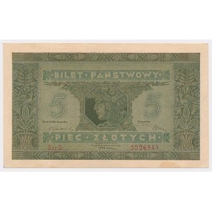 5 oro 1926 Minatore