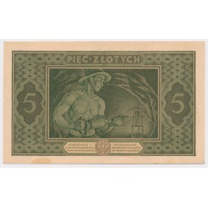 5 oro 1926 Minatore