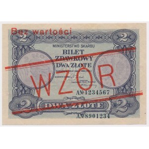 2 złote 1925 - WZÓR - bez perforacji