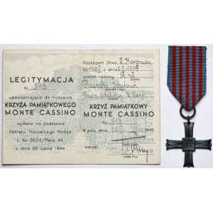 PSZnZ, Monte Cassino Cross - LOW number 513 - for Senior Gunner.