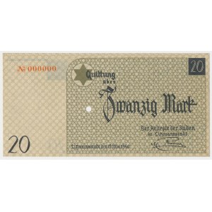 Getto w Łodzi, 20 marek 1940 - WZÓR - 000000