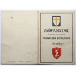 PSZnZ, Zestaw Odznak i Odznaczeń po St. Szer. Mieczysławie Kraskowskim z 12 Kompanii Geograficznej