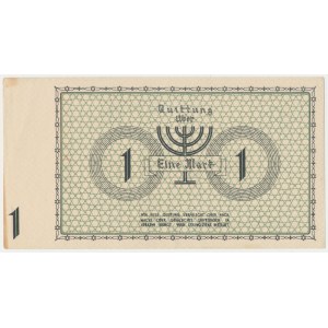Lodz ghetto, 1 mark 1940 - no series, 6-digit numbering