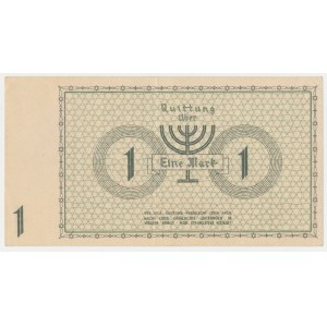 Lodz ghetto, 1 mark 1940 - no series, 7-digit numbering