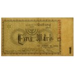 Lodz ghetto, 1 mark 1940 - no series, 7-digit numbering
