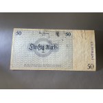 Getto w Łodzi, 1 - 50 marek 1940 - komplet ENTWERTET z nr 000393 (6szt)