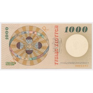 1.000 złotych 1965 - SPECIMEN - A 0000000
