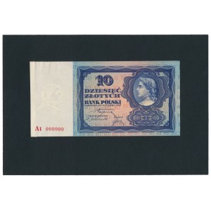 10 złotych 1928 - A1 000000