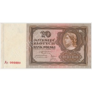 10 złotych 1928 - SPECIMEN - A1 000000