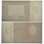 10 złotych 1928 - próba kolorystyczna poddruku awersu i rewersu (2szt)