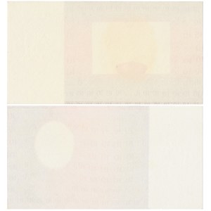 10 gold 1928 - color sample of obverse and reverse subprint (2pcs)