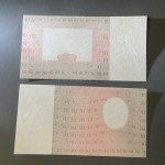 10 gold 1928 - color sample of obverse and reverse subprint (2pcs)