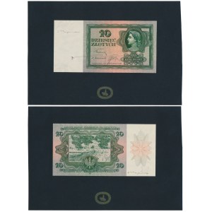 10 złotych 1928 - próba kolorystyczna - zielona (2szt)