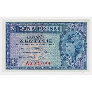 London, 5 gold 1939 - A