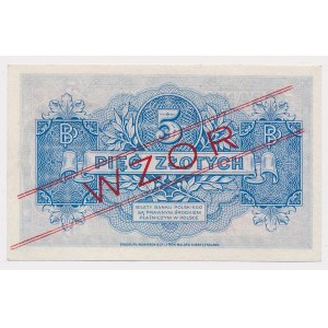 London, 5 gold 1939 - MODEL - A 1234567.