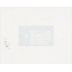 Londyn, 5 złotych 1939 - druk próbny