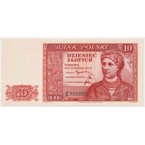 Londyn, 10 złotych 1939 - E