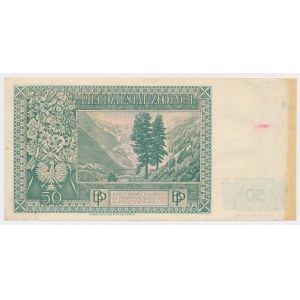 London, 50 zloty 1939 - SPECIMEN - A 000000 - No.7