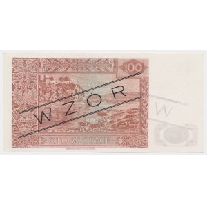Londyn, 100 złotych 1939 - WZÓR - A 012345