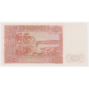 Londyn, 100 złotych 1939 - druk próbny
