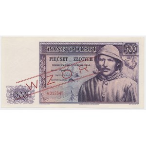 London, 500 gold 1939 - MODEL - A 012345